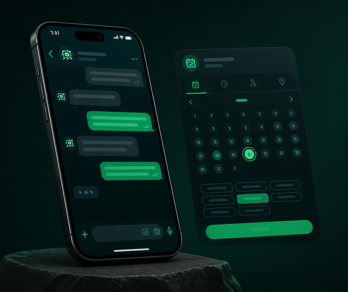 Agente de IA da Valor Tecnologia conversando no WhatsApp e agendando reuniões automaticamente